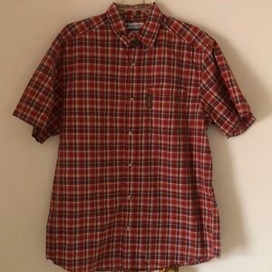 Columbia Men's Red Plaid Shirt
